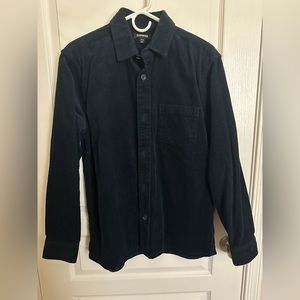 Navy Express Corduroy Shirt Jacket